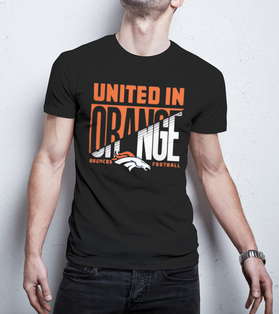 Denver Broncos United In Orange Football Hometown Collection Sweep T-Shirt