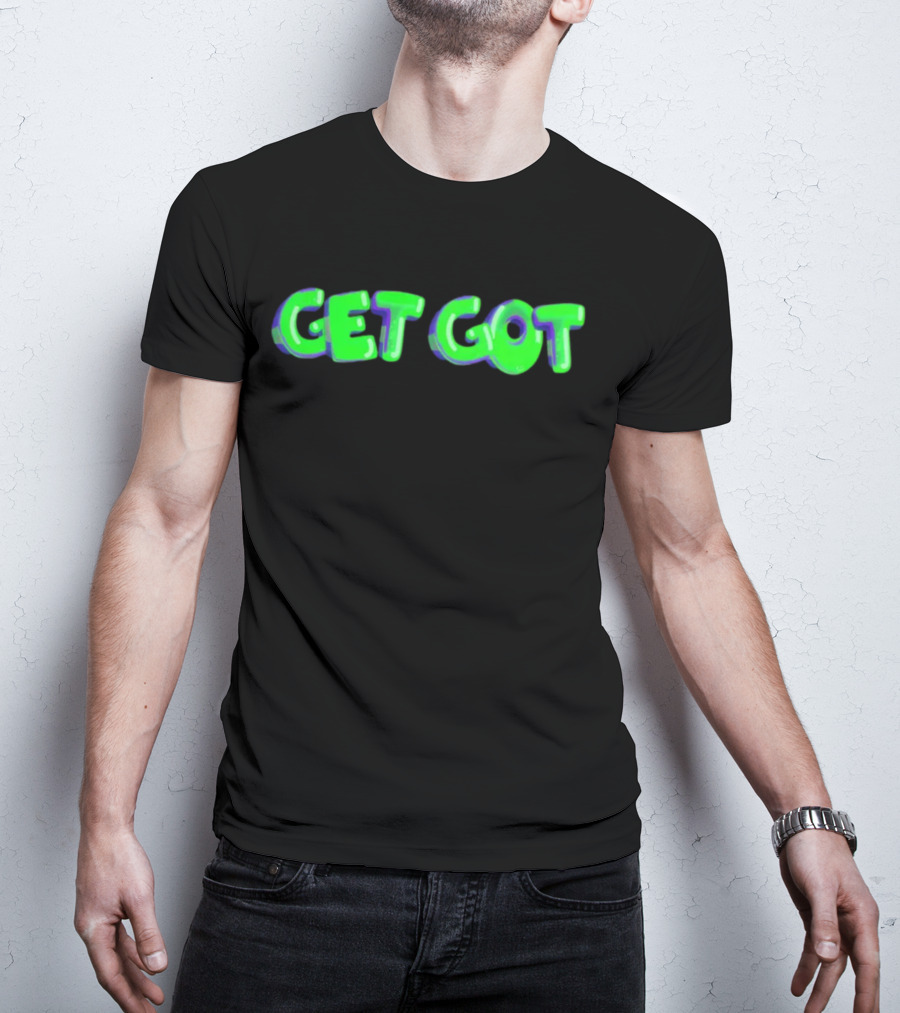 Airrack Merch Get Got Neon Green Text T-Shirt