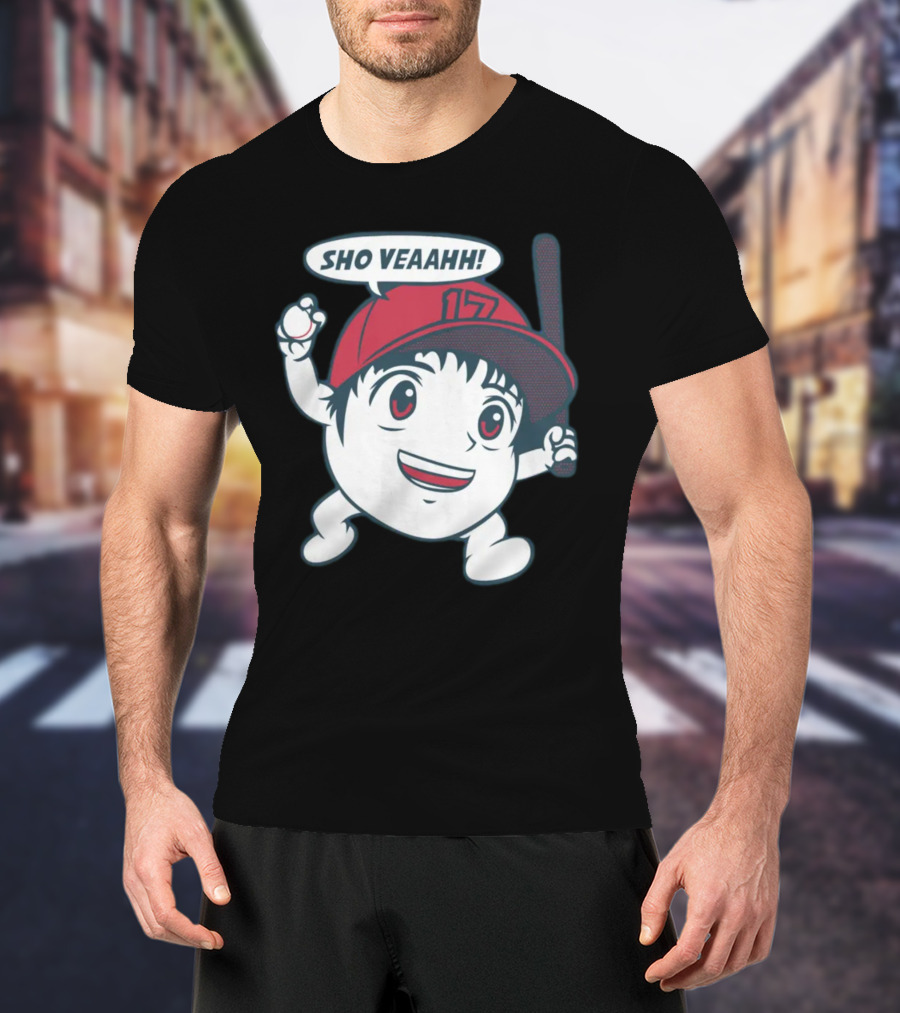 Shohei Ohtani Sho Veahh 17 Baseball Character T-Shirt