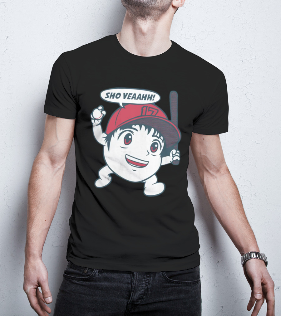 Shohei Ohtani Sho Veahh 17 Baseball Character T-Shirt