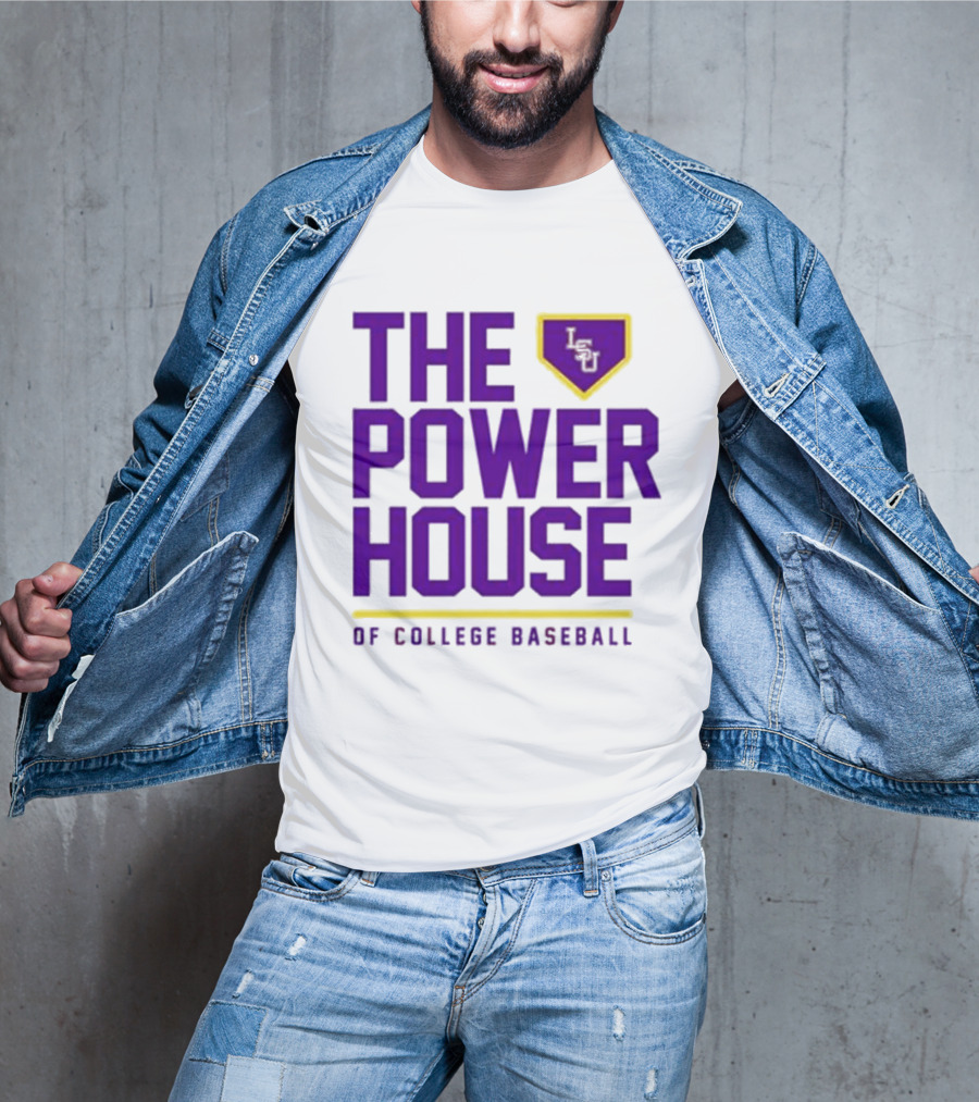 The Power House LSU Tigers Of College Baseball T-Shirt