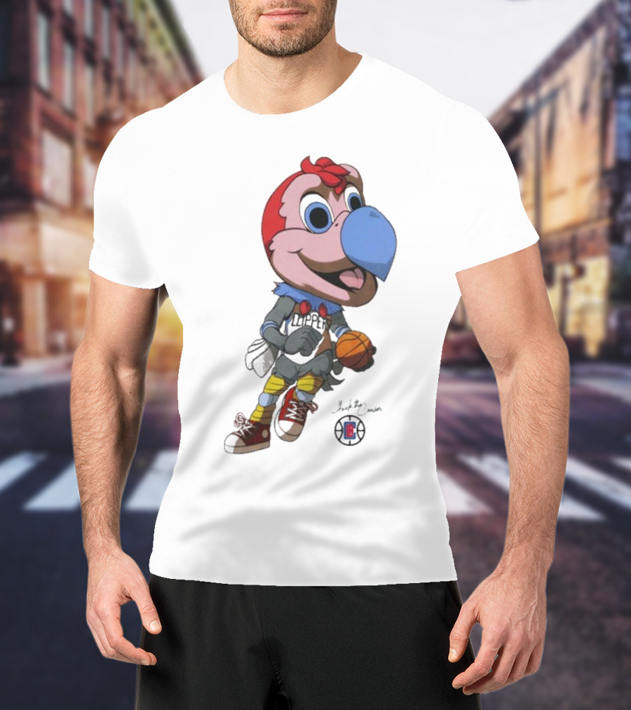 LA Los Angeles Clippers Chuck The Condor Basketball Mascot T-Shirt