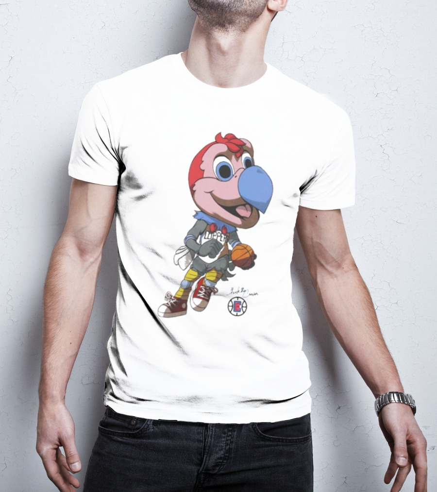 LA Los Angeles Clippers Chuck The Condor Basketball Mascot T-Shirt