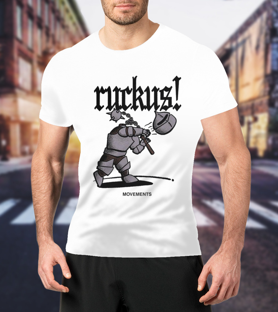 Ruckus Movements Knight Medieval Warrior Axe Action T-Shirt