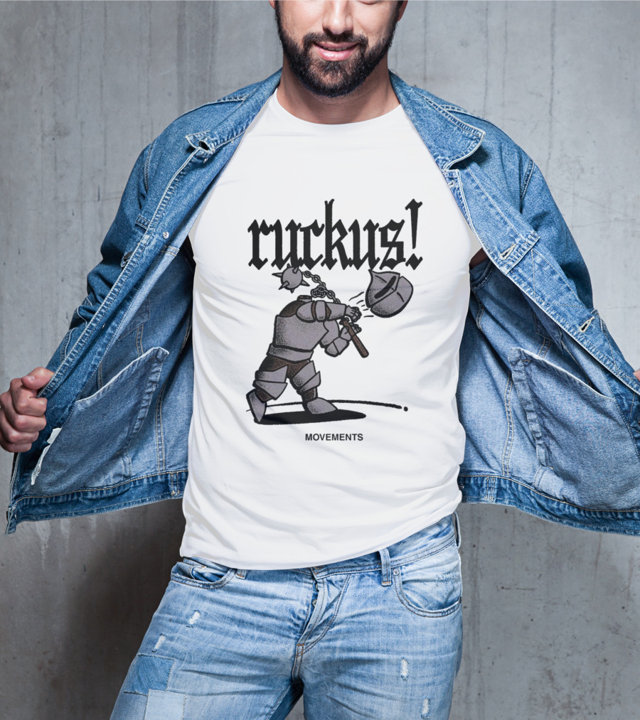 Ruckus Movements Knight Medieval Warrior Axe Action T-Shirt