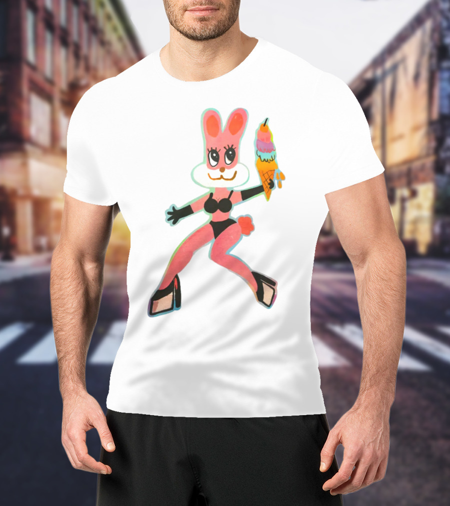 Karol G Merch Mañana Será Bonito Bunny In Bikini With Ice Cream Cone T-Shirt
