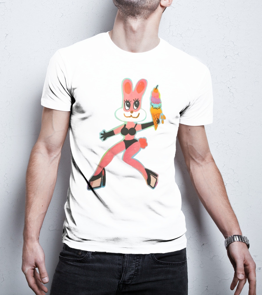 Karol G Merch Mañana Será Bonito Bunny In Bikini With Ice Cream Cone T-Shirt