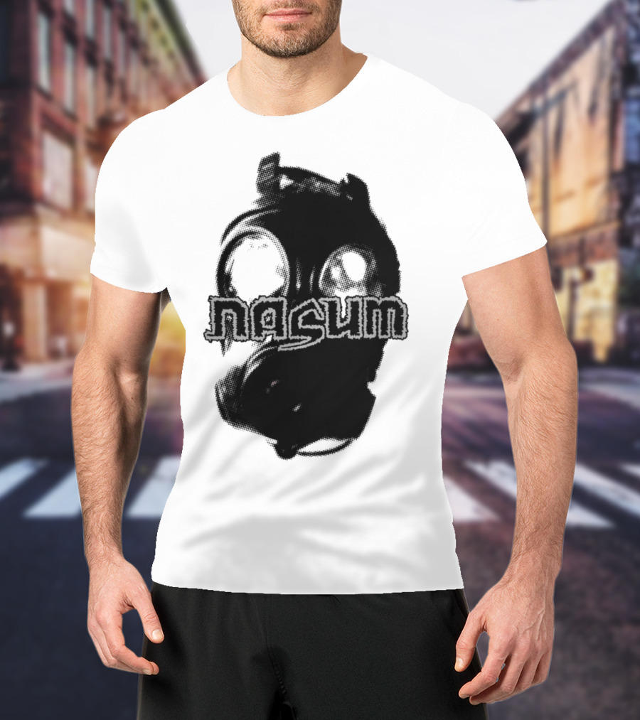 Nasum Gasmask Logo Dark Aesthetic T-Shirt
