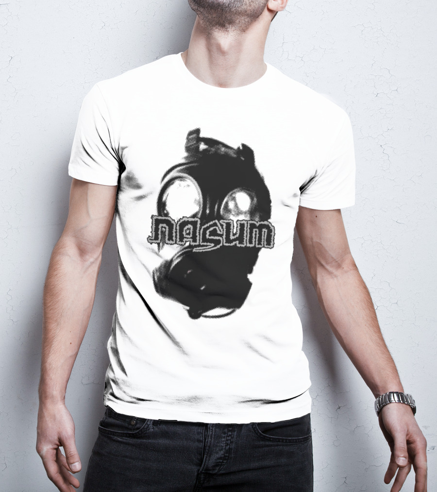 Nasum Gasmask Logo Dark Aesthetic T-Shirt