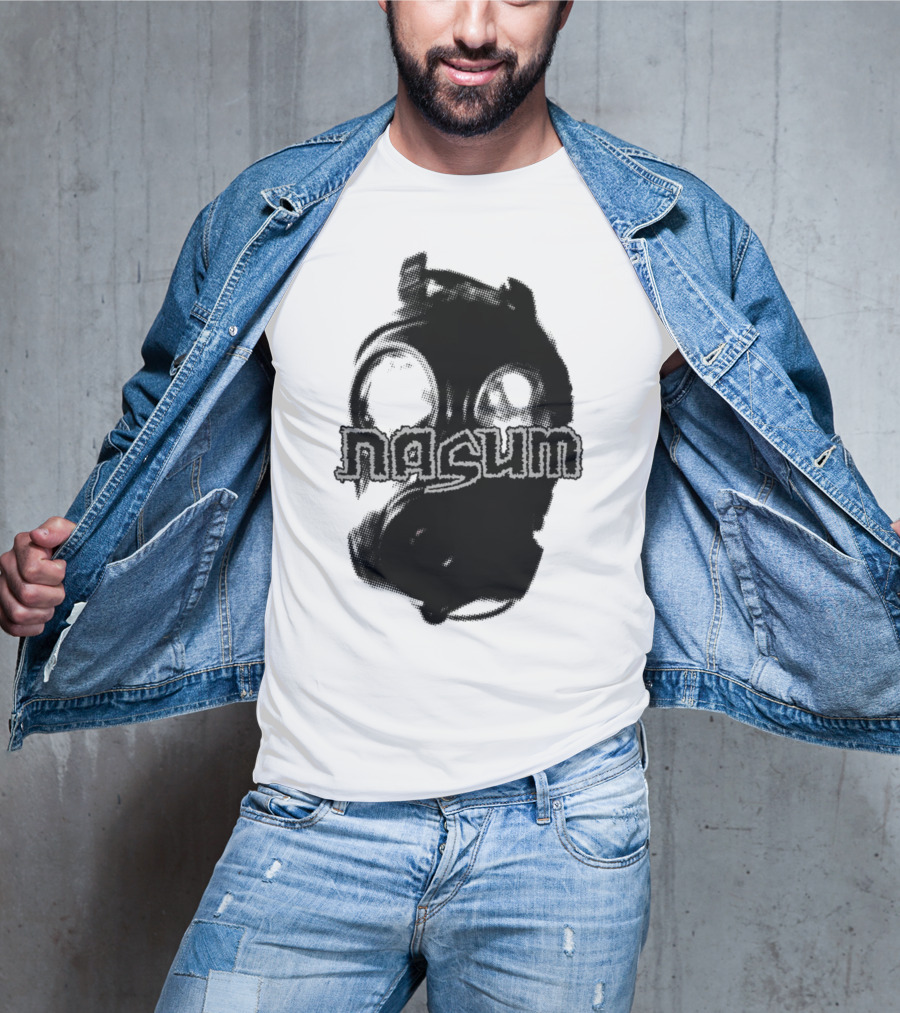 Nasum Gasmask Logo Dark Aesthetic T-Shirt