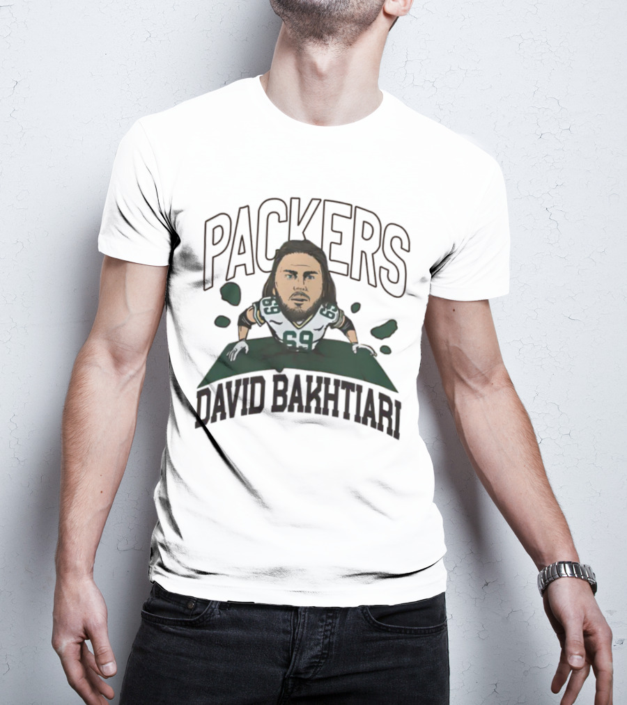 Green Bay Packers NFL David Bakhtiari #69 Breakthrough T-Shirt