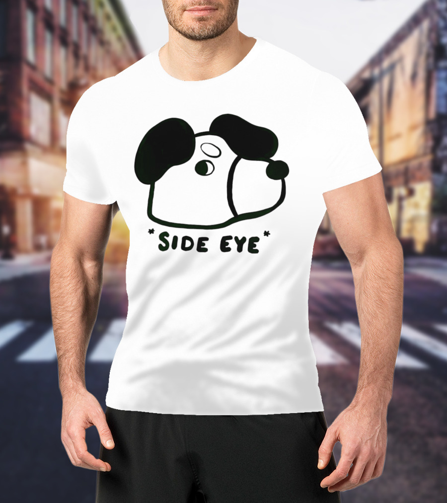 Chocolett Dog With Side Eye Expression T-Shirt