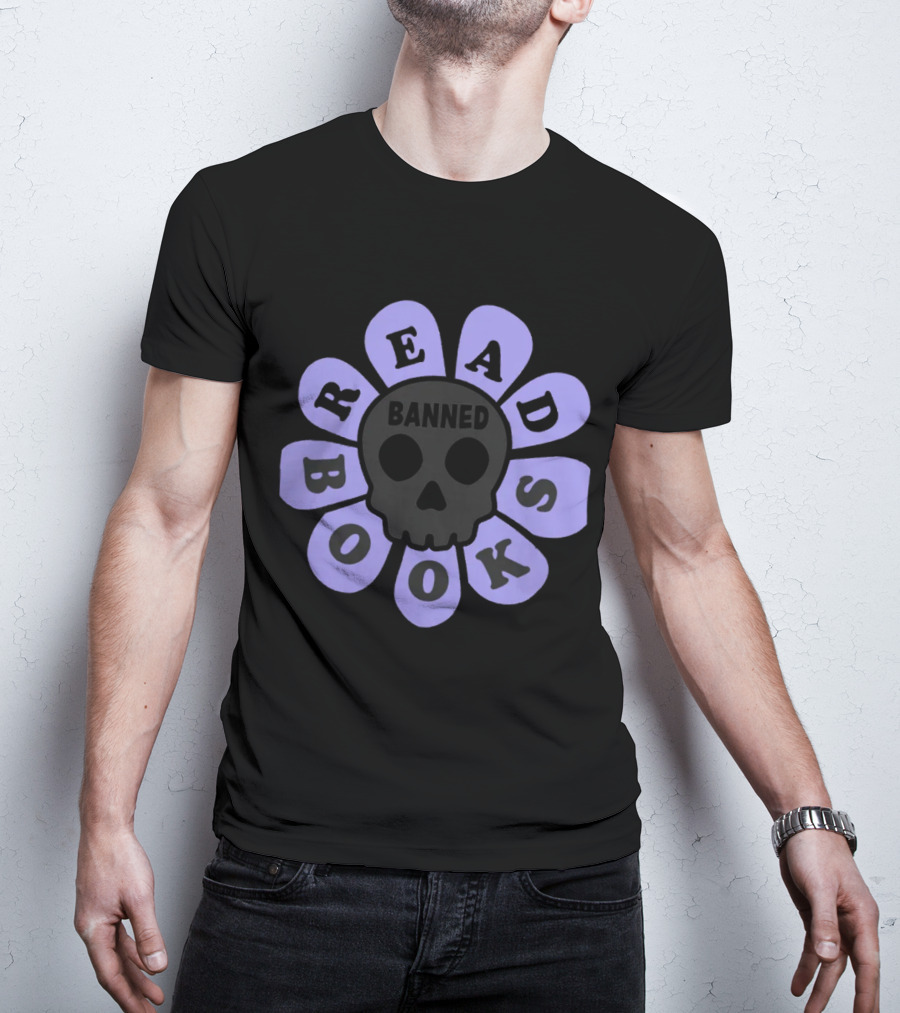 Read Banned Books Skull And Petals By Brit Sigh T-Shirt