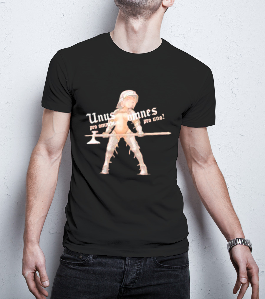 Unus Pro Omnibus Omnes Pro Uno Warrior Girl Armor T-Shirt