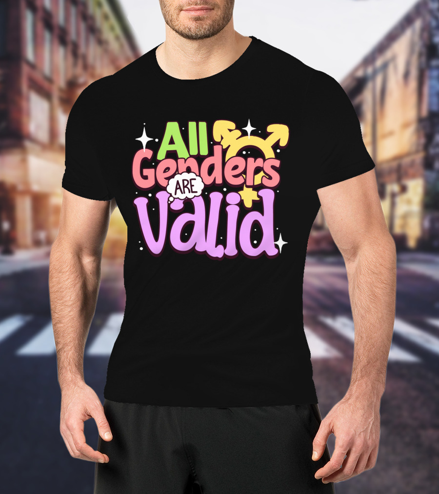 All Genders Are Valid Symbolic Gender Equality T-Shirt