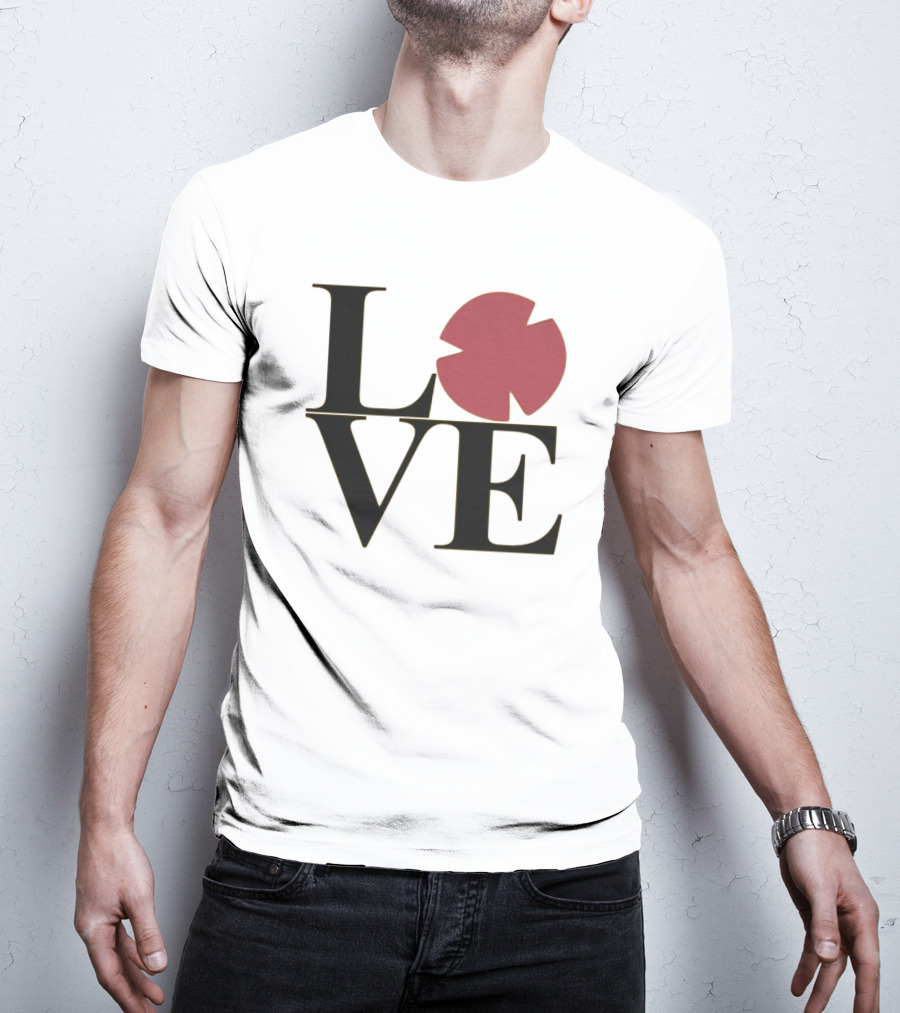 LOVE Black And Pink Circle T-Shirt