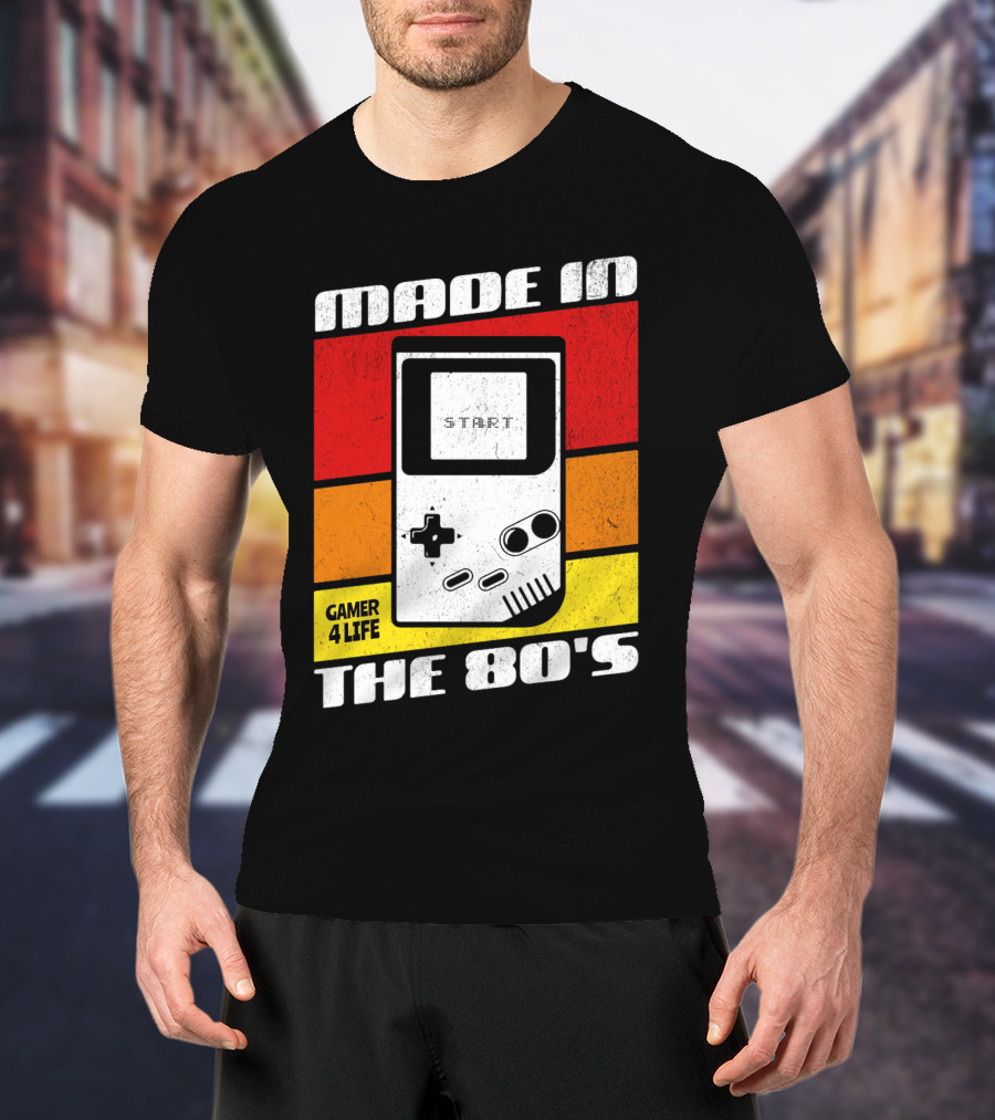 MADE IN THE 80'S GAMER 4 LIFE VINTAGE GAMING START T-Shirt