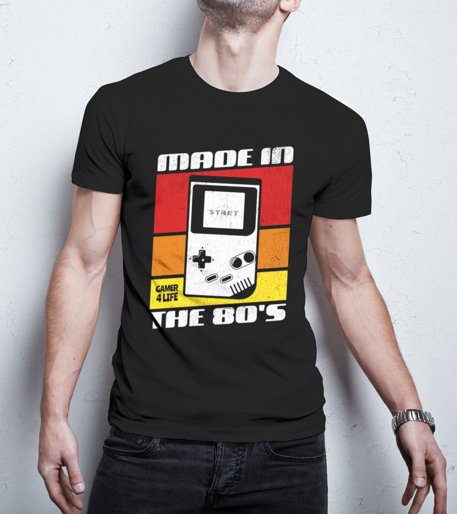 MADE IN THE 80'S GAMER 4 LIFE VINTAGE GAMING START T-Shirt
