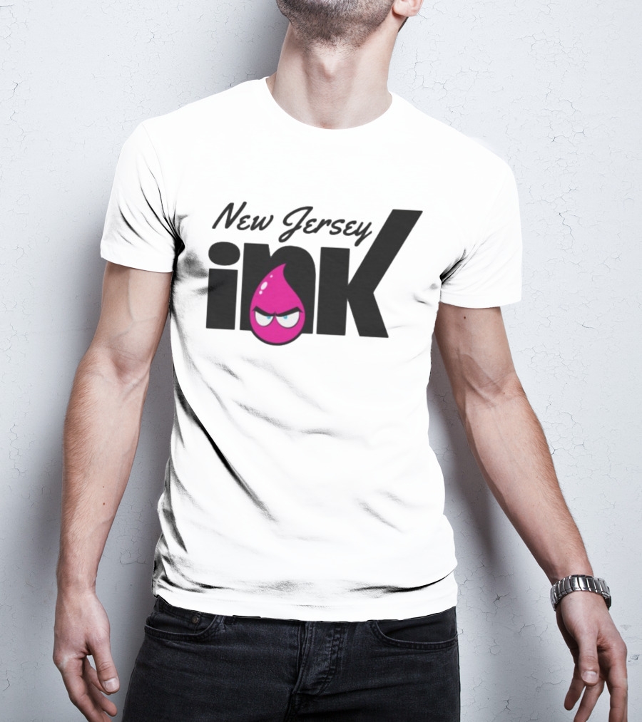 New Jersey Ink Angry Pink Droplet T-Shirt