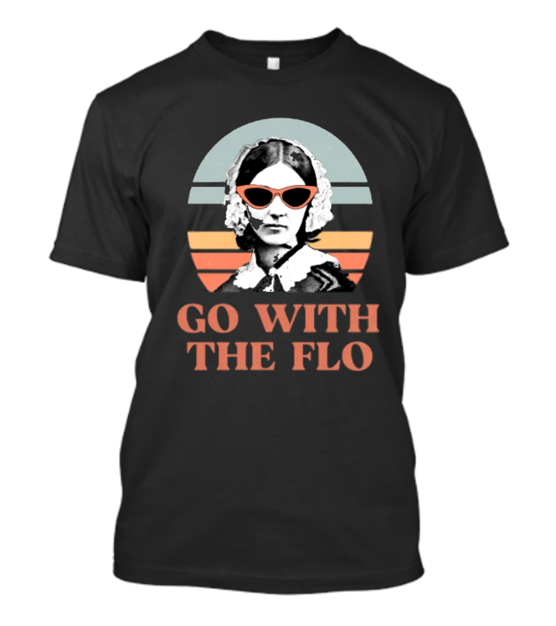 Nurse Practitioner Florence Nightingale Go With The Flo Vintage T-Shirt