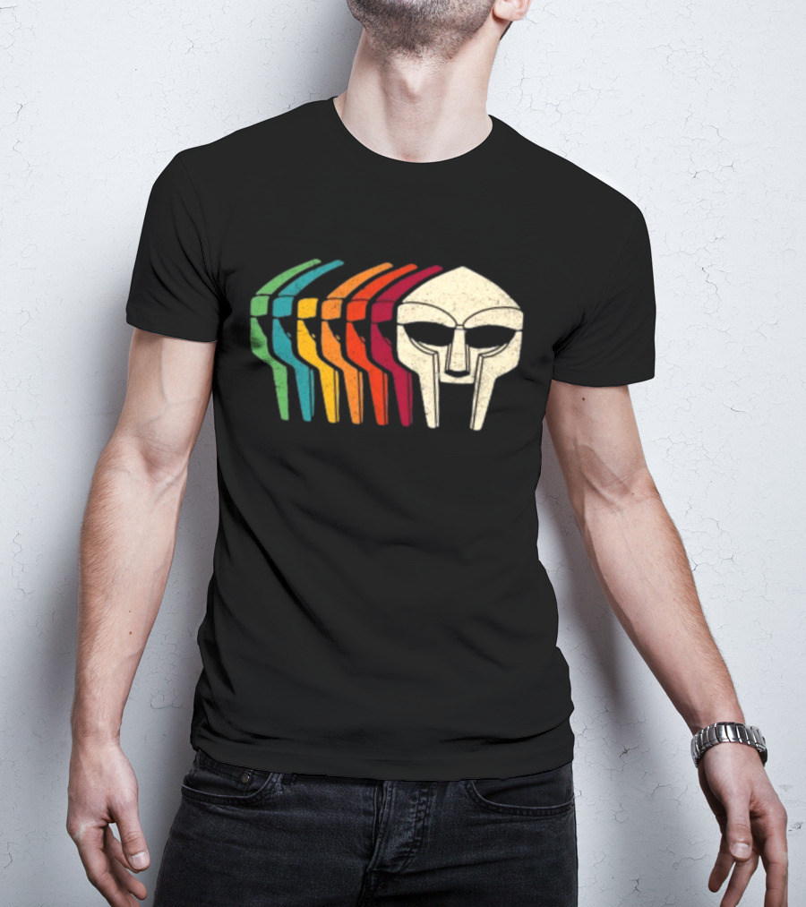 Retro Multicolor MF Doom Mask T-Shirt
