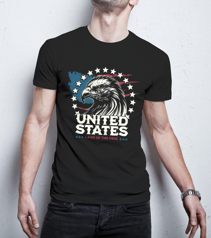 United States Land Of The Free Eagle T-Shirt