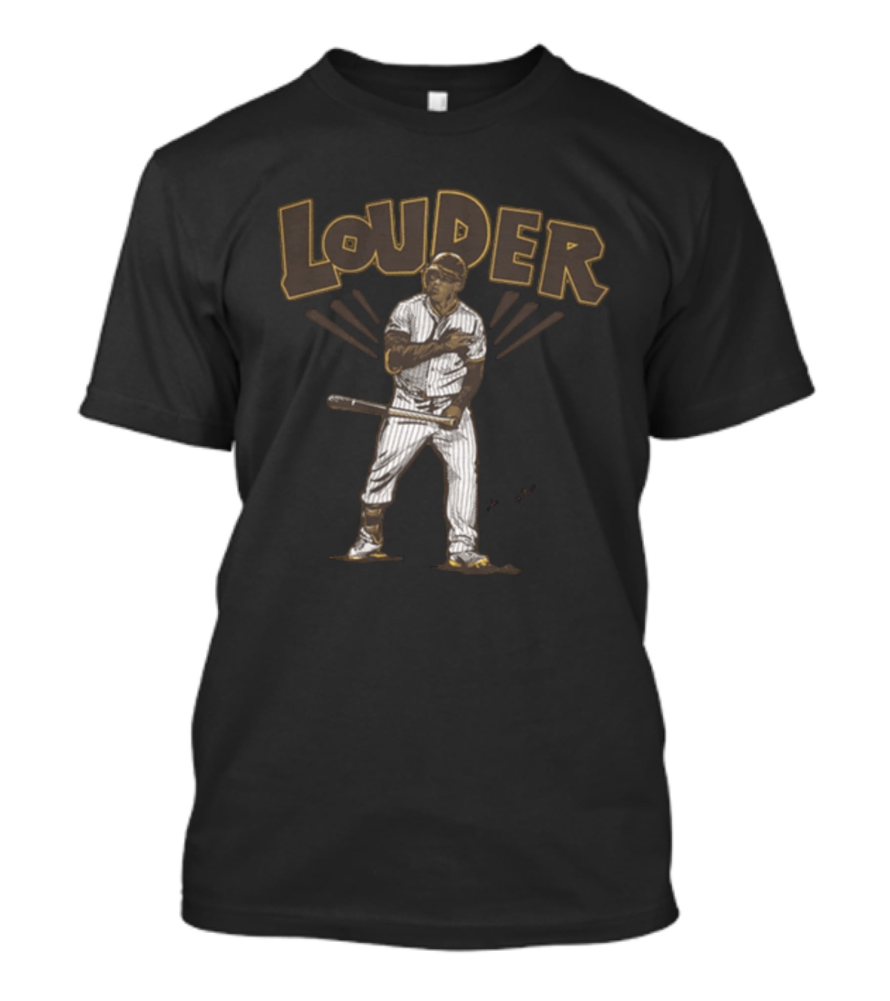 Trent Grisham Louder Baseball Theme With Dynamic Player Image T-Shirt