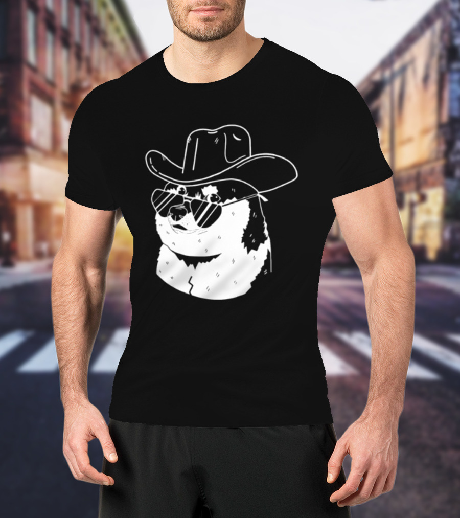 Rodeo Doge Cowboy Hat Sunglasses Collection T-Shirt