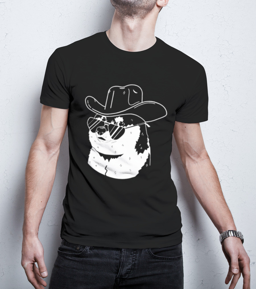 Rodeo Doge Cowboy Hat Sunglasses Collection T-Shirt