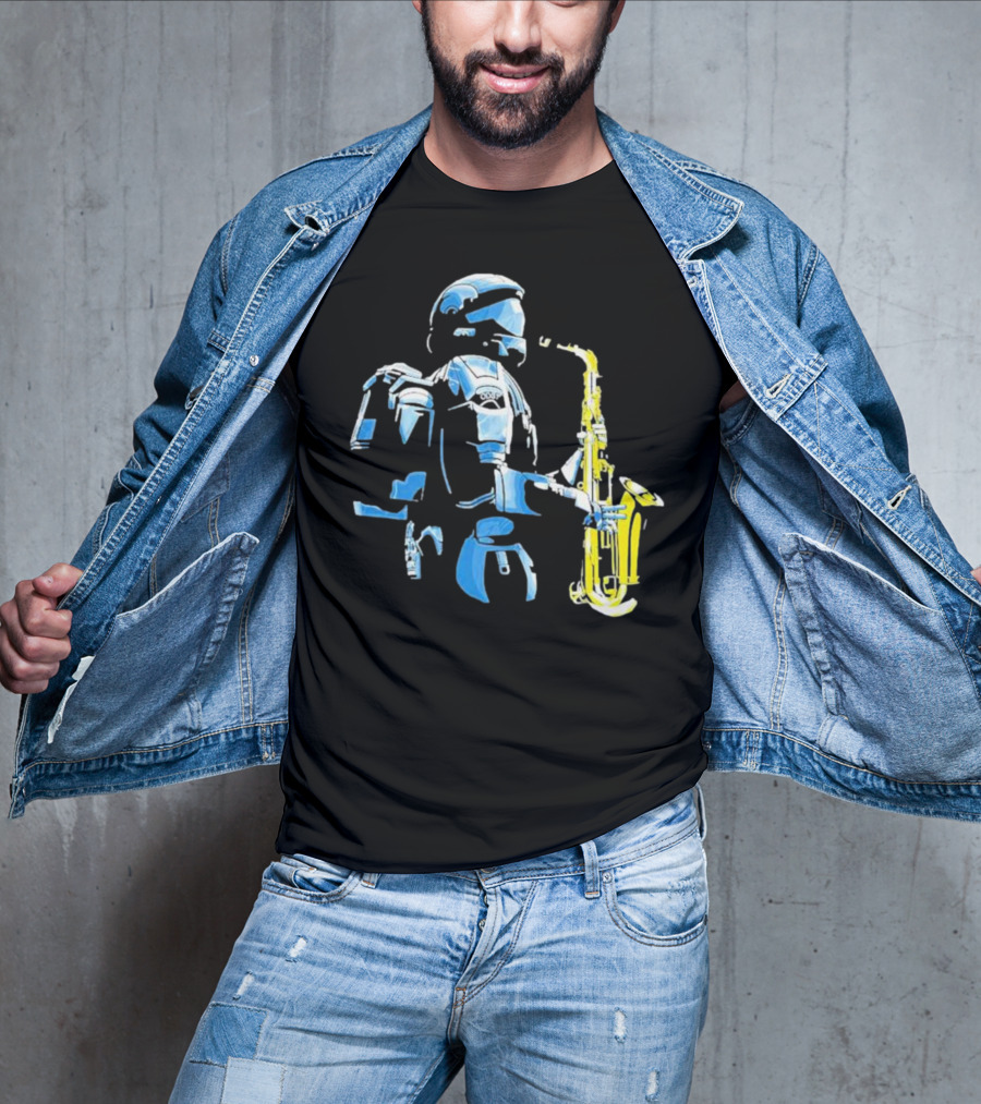 Halo 3 ODST Soldier Playing Saxophone T-Shirt