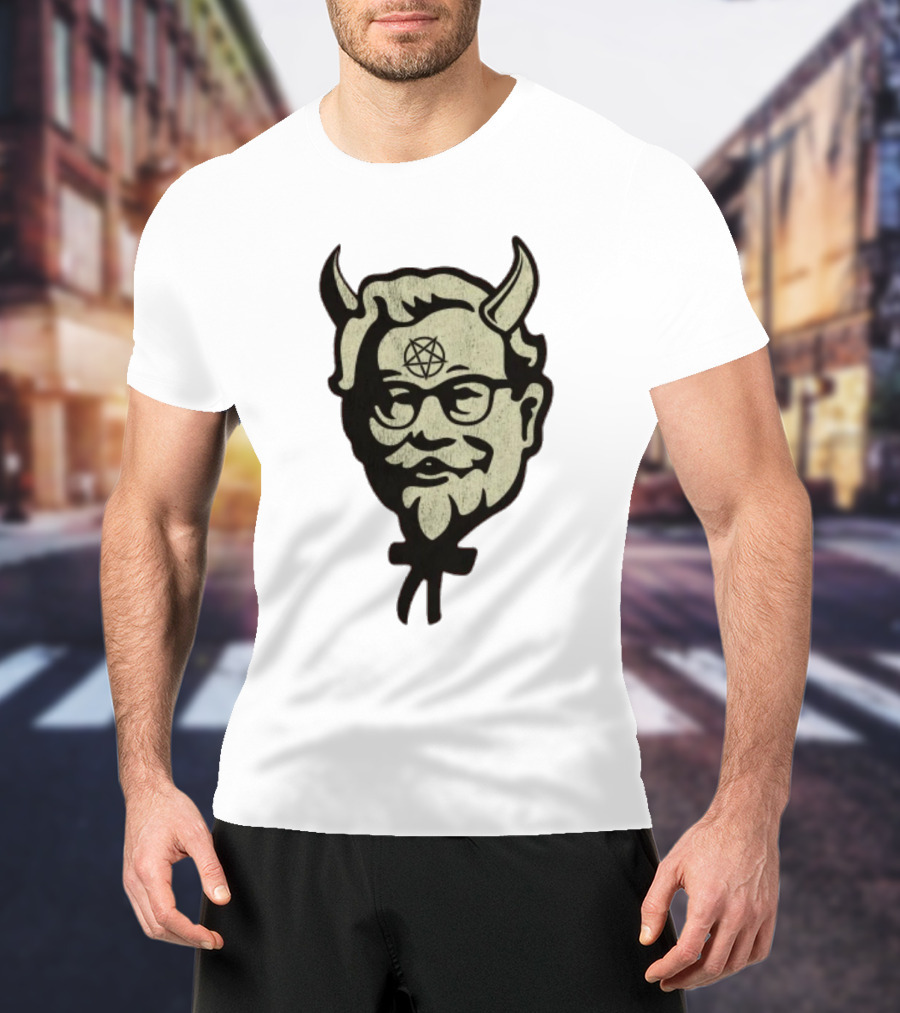 Colonel Satan Devil Horns Pentagram T-Shirt