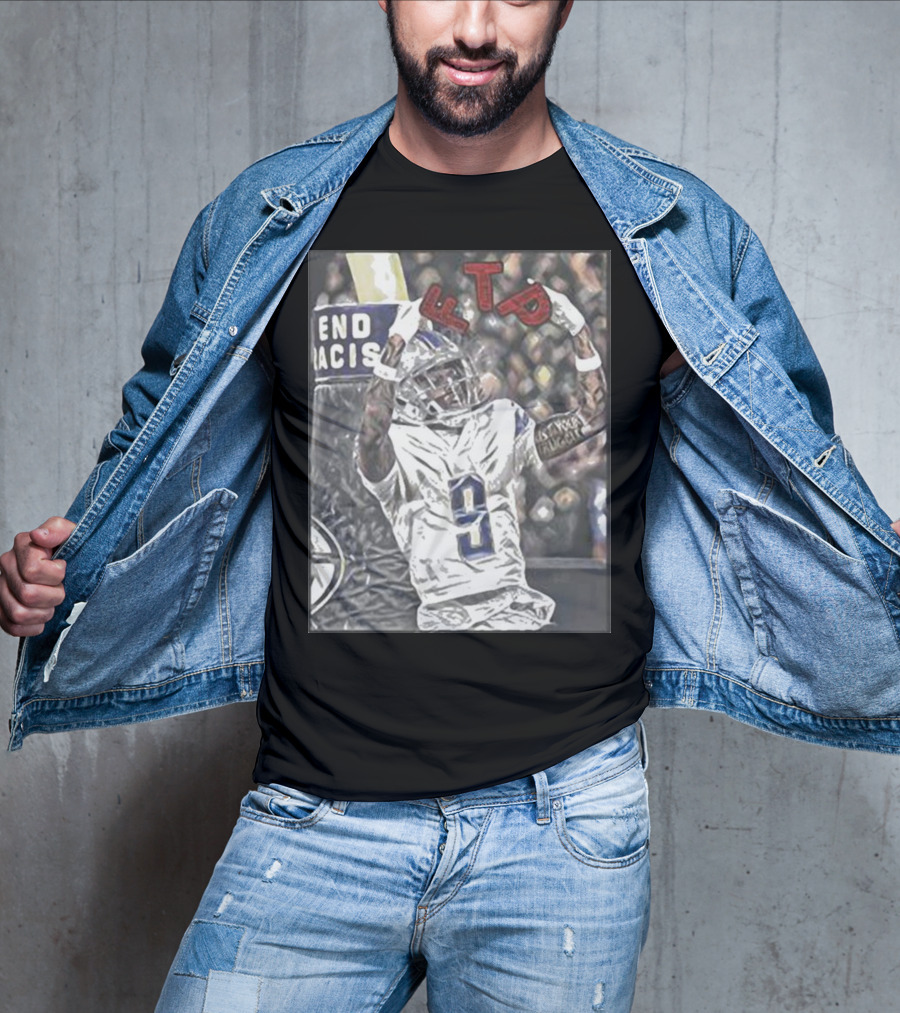 Detroit 313 Store Jameson Williams Football FTP V9 T-Shirt