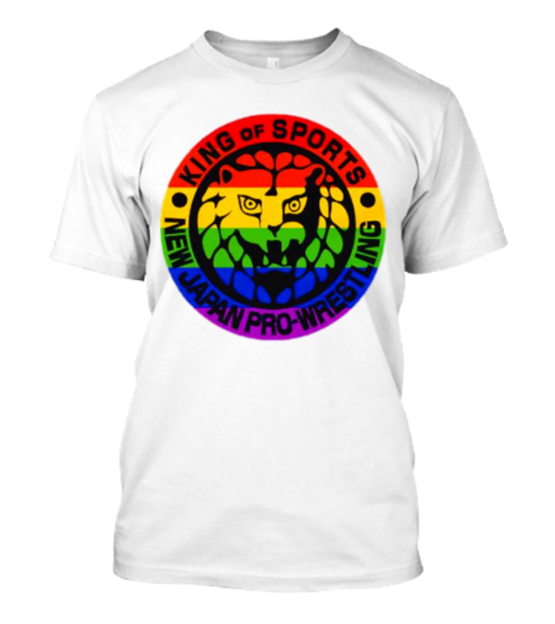 King Of Sports New Japan Pro-Wrestling Rainbow Lion T-Shirt