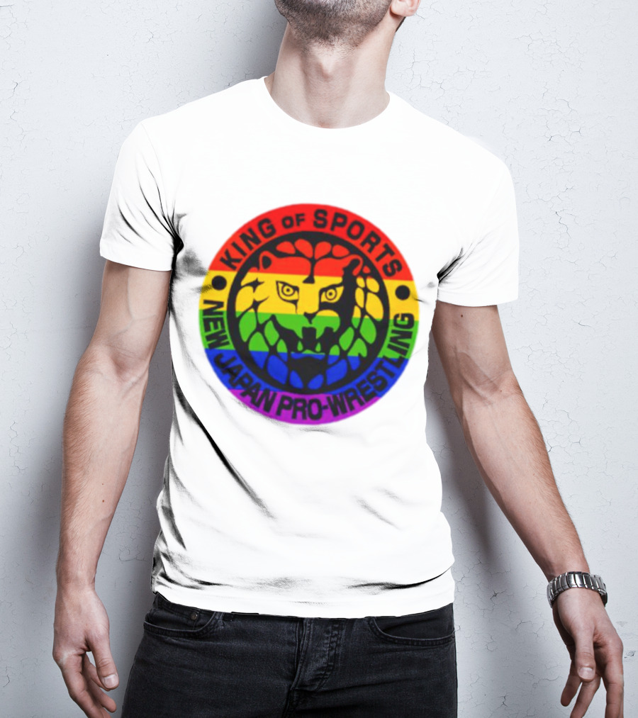 King Of Sports New Japan Pro-Wrestling Rainbow Lion T-Shirt