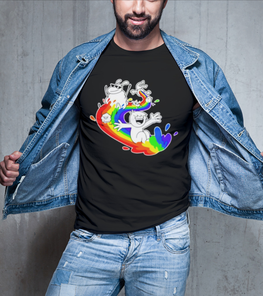 Pride Flavour Rainbow Ride Characters Limited Run T-Shirt