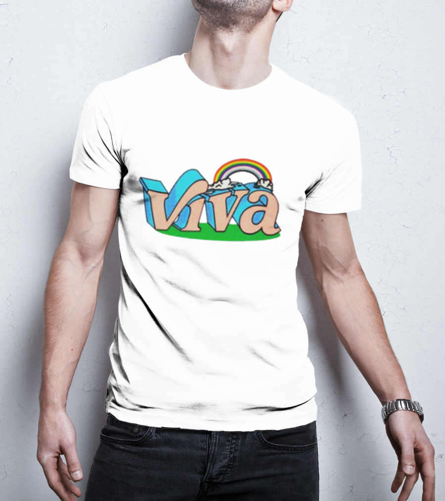 Viva La Pride Rainbow Clouds T-Shirt