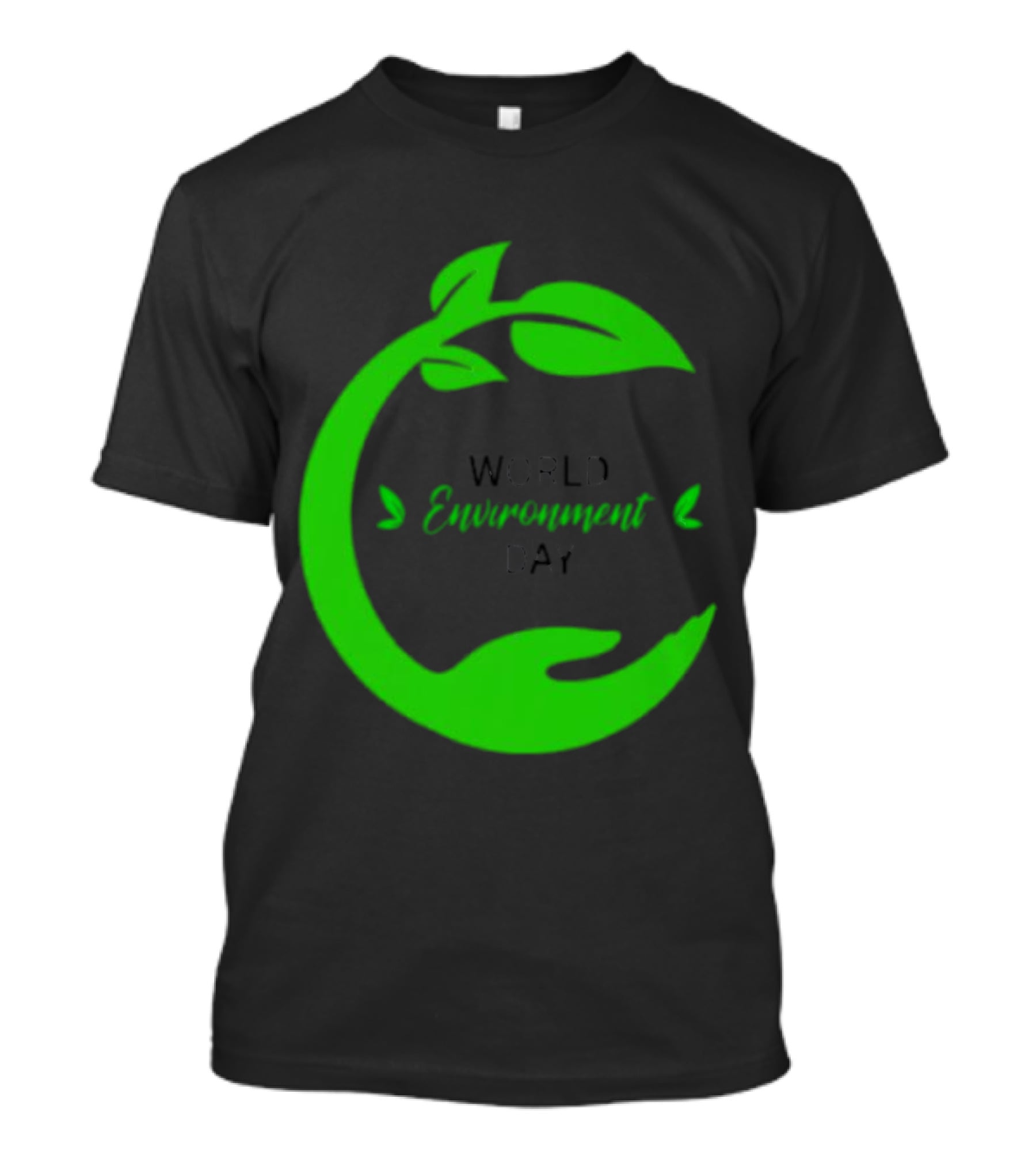 World Environment Day Green Leaf Circle Earth Protection T-Shirt