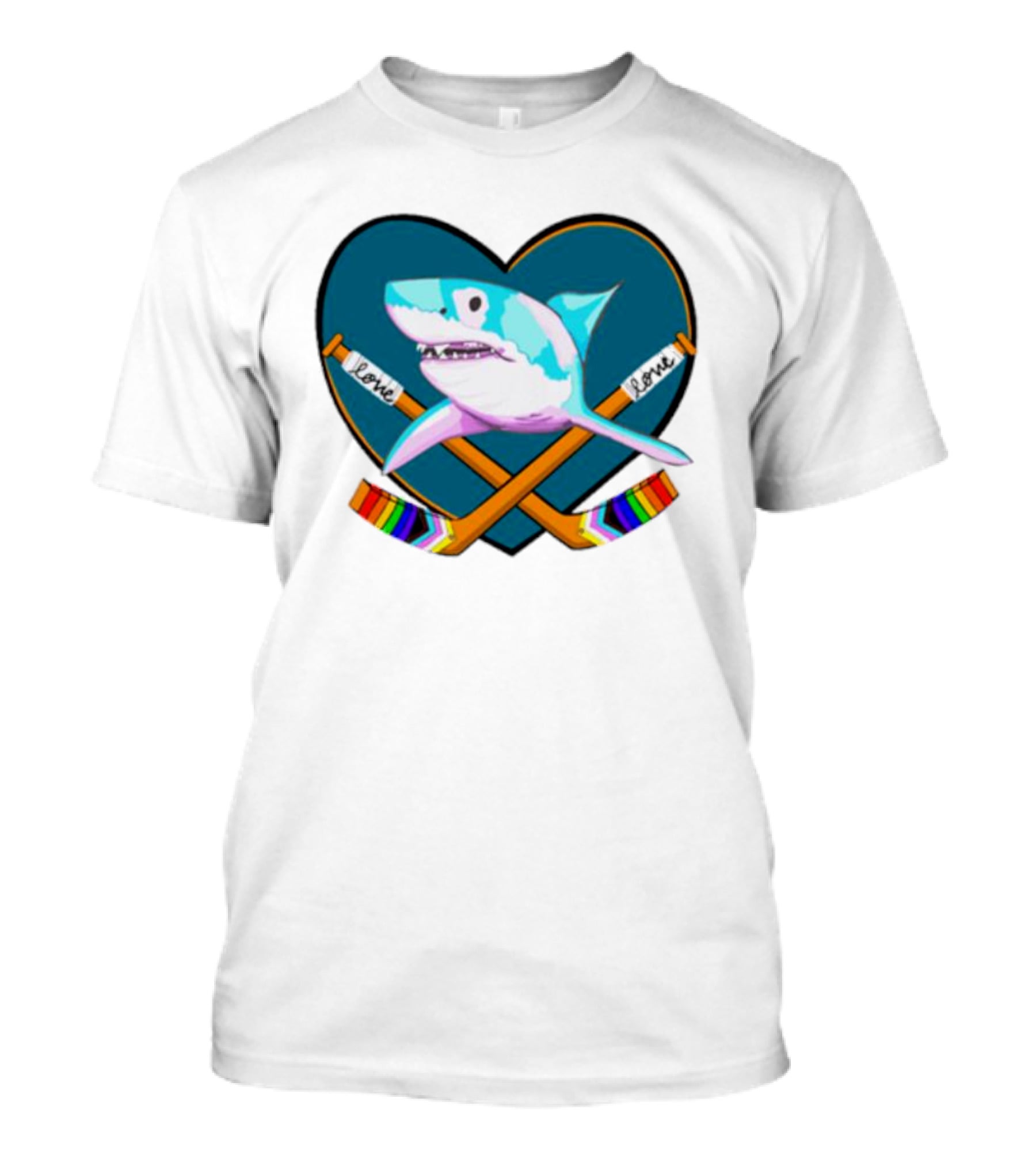 San Jose Sharks Pride Night Love Inclusion Diversity Hockey T-Shirt