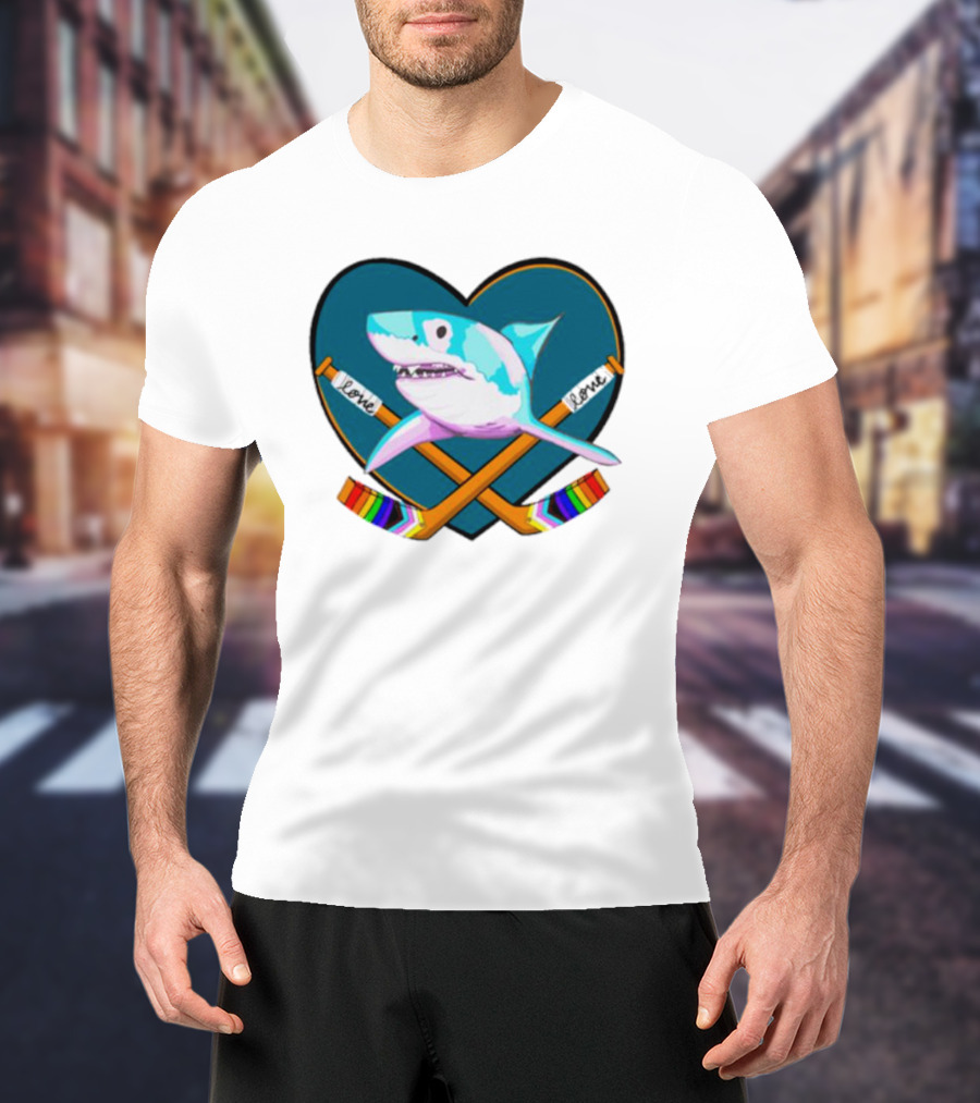San Jose Sharks Pride Night Love Inclusion Diversity Hockey T-Shirt
