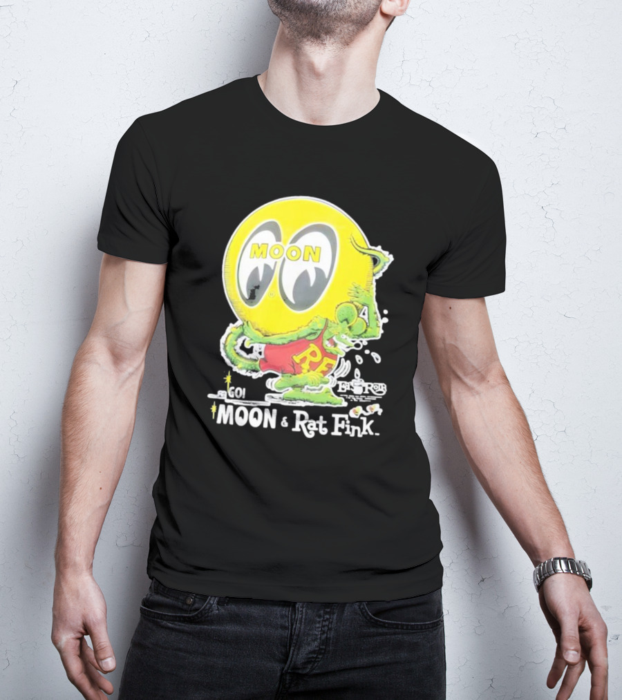 Go MOON And Rat Fink T-Shirt