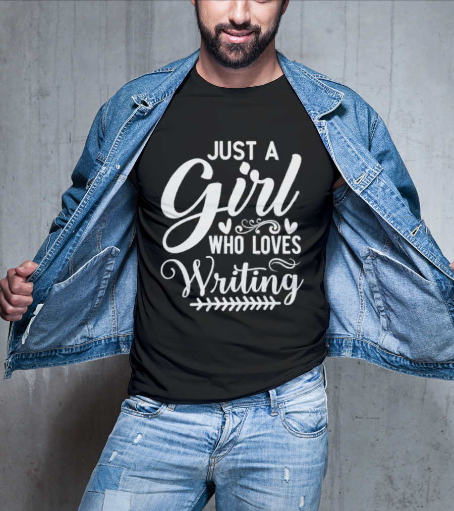 Just A Girl Who Loves Writing Whimsical Hearts And Flourishes T-Shirt