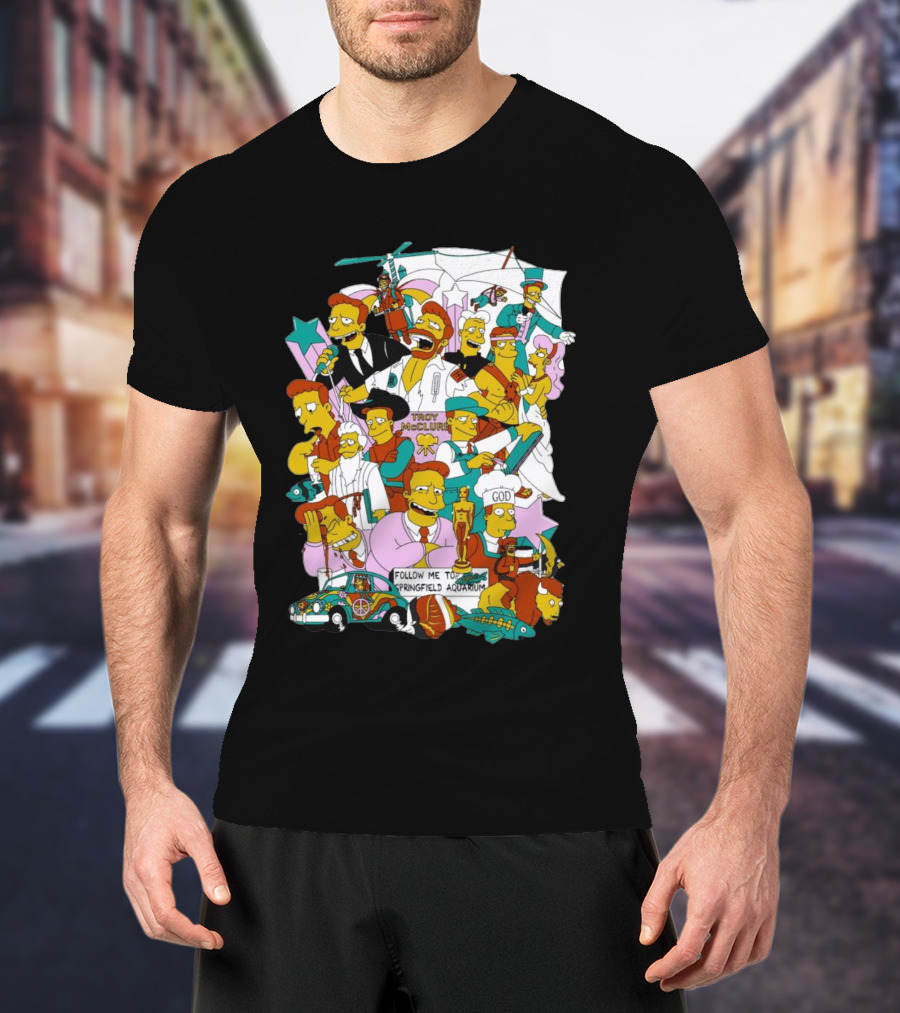 HI I’m Troy Mcclure Follow Me To Springfield Aquarium Simpsons T-Shirt