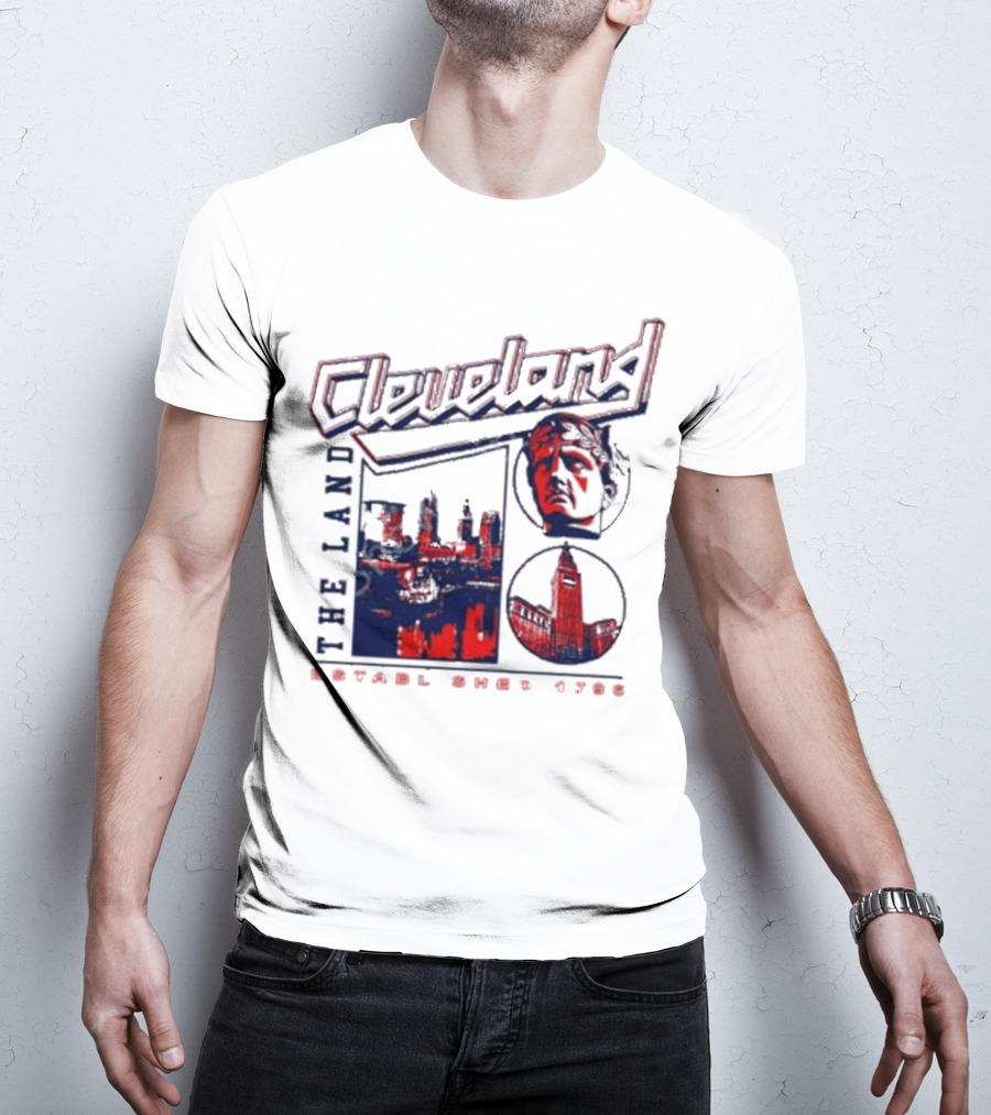 Cleveland The Land Established 1796 Skyline And Monument T-Shirt