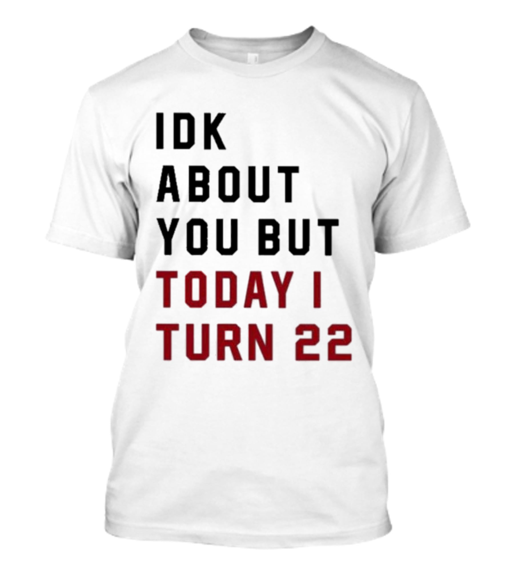 IDK About You But Today I Turn 22 Birthday Milestone T-Shirt