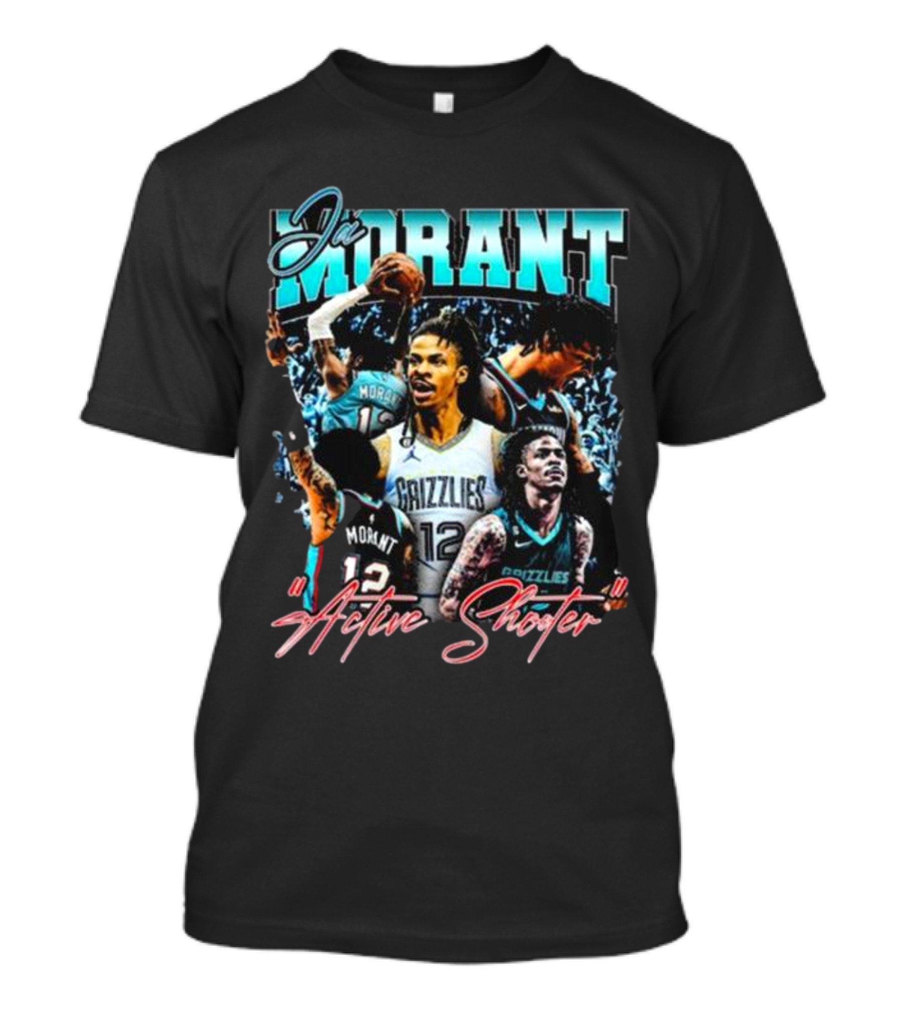 Ja Morant Grizzlies Active Shooter Basketball Star T-Shirt