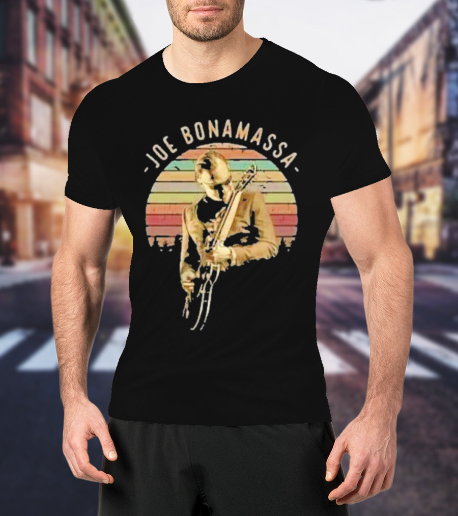 Joe Bonamassa Vintage Sunset Guitar T-Shirt