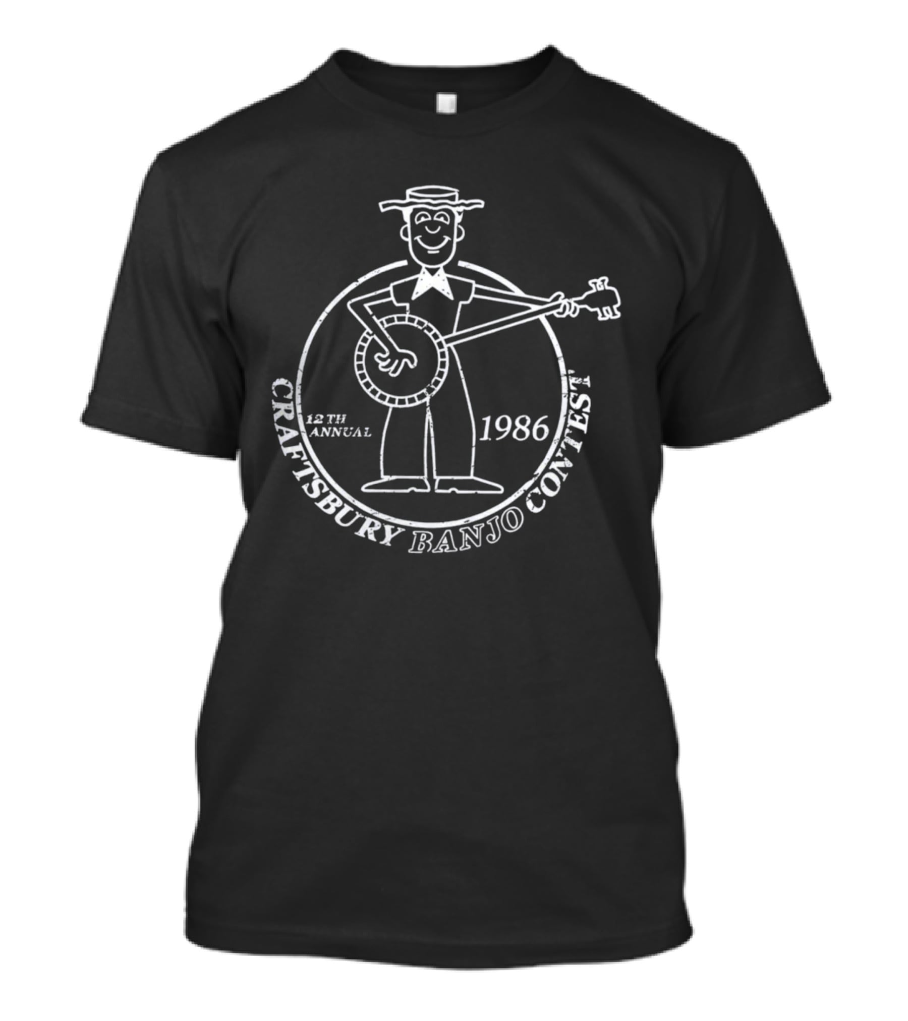 12th Annual Craftsbury Banjo Contest 1986 T-Shirt