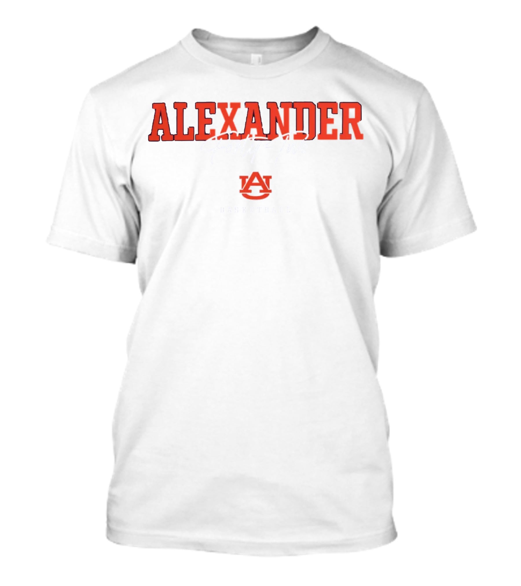 Alexander Forty-Two Auburn Basketball NIL Athlete Mens T-Shirt