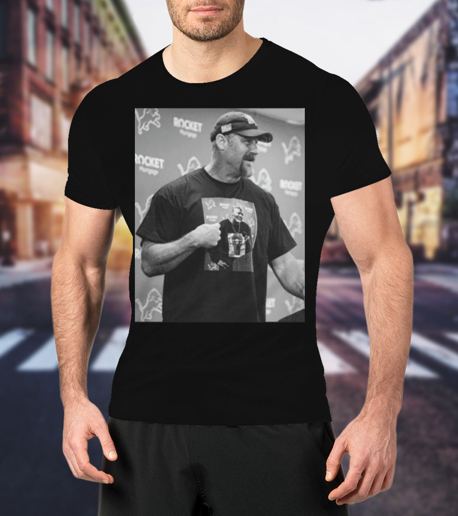 Rocket Mortgage Lions Press Conference Holmes Pulling Hilarious T-Shirt