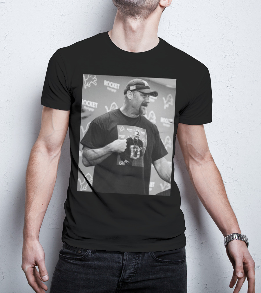 Rocket Mortgage Lions Press Conference Holmes Pulling Hilarious T-Shirt